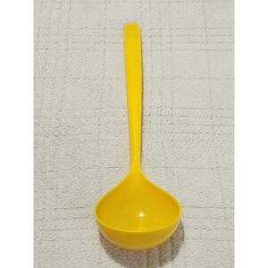 Vintage Nylon Soup Ladle Yellow Kitchen Utensil Made In USA Grandma Core